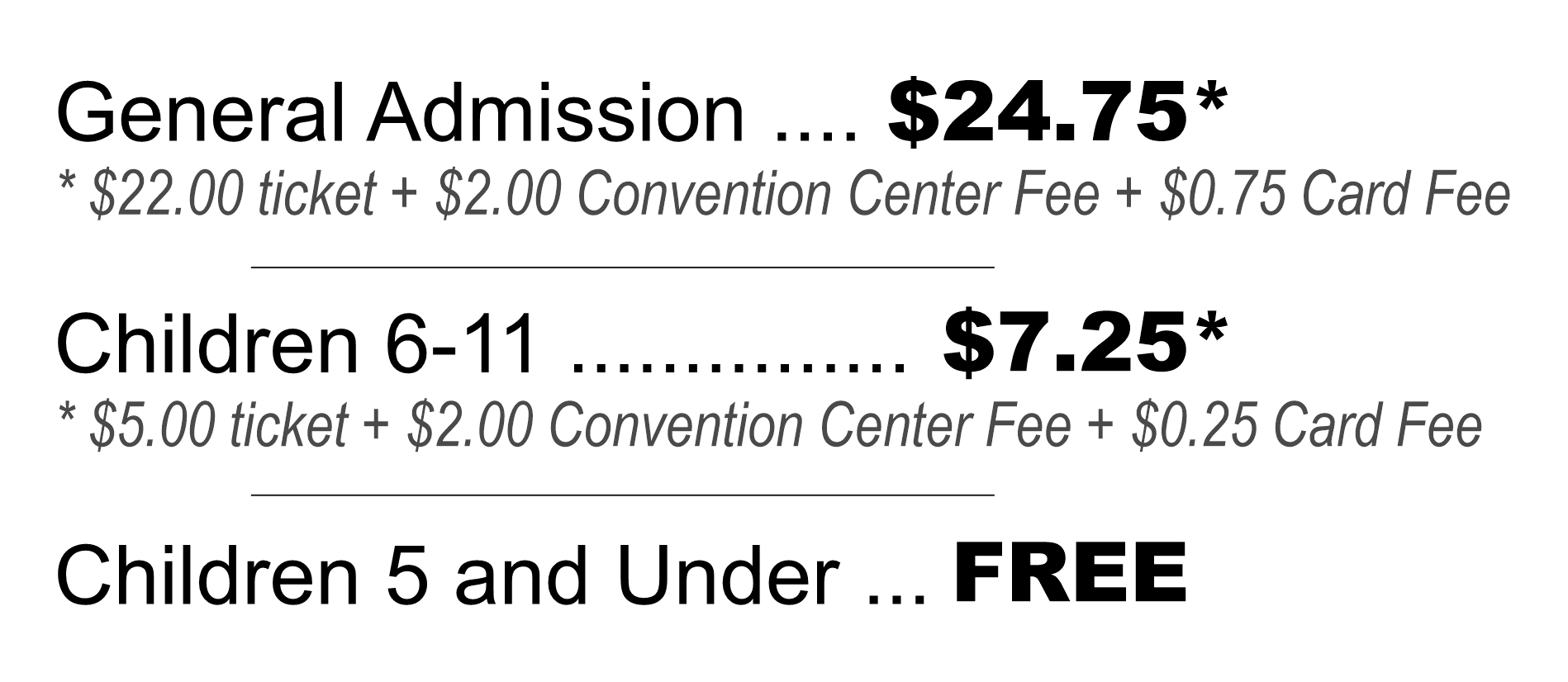 Birmingham at-the-gate ticket prices